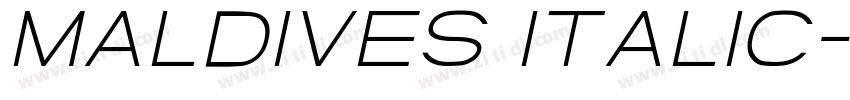 Maldives italic字体转换